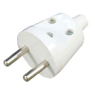 Opal Wtyczka prosta rozbieralna WT-20 2P 16A biała