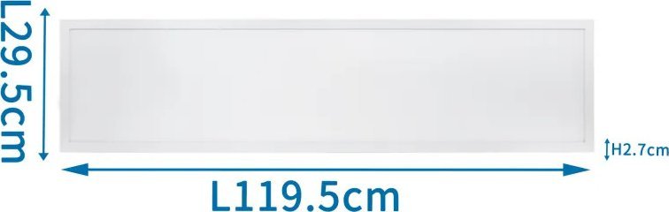 Aigostar Panel LED 40W CCT 120x30 ciepły Podświetlany panel LED 40W CCT
