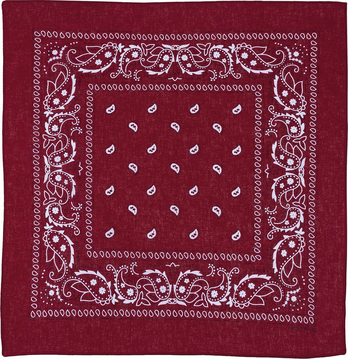 MFH BANDAMKA BANDANA CHUSTA 55x55 cm BORDOWO-BIAŁA