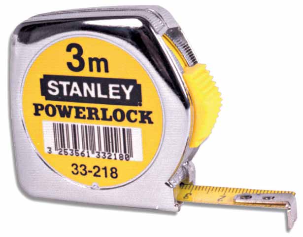 Stanley Miara stalowa POWERLOCK 3 m x 12,7mm obudowa chromowana 1-33-218