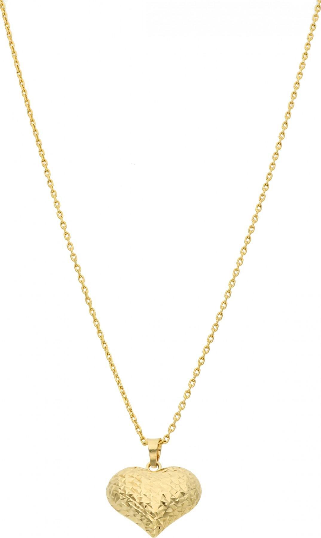 Rosanto Złota zawieszka dwustronne serce 585 14k