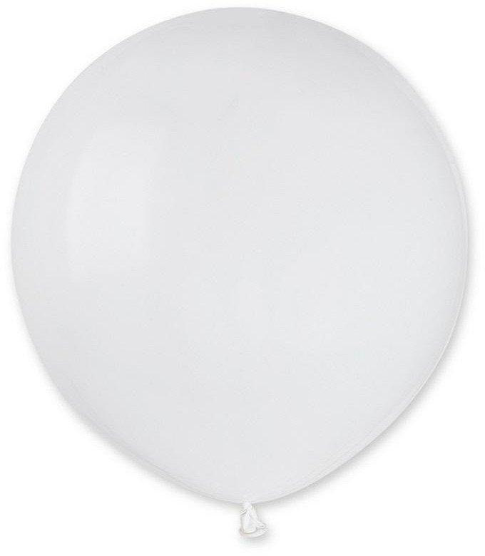Balony pastelowe białe 48cm 25szt