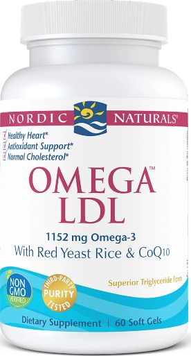 Nordic naturals Nordic Naturals - Omega LDL + Red Yeast Rice + CoQ10, 1152mg, 60 kapsułek miękkich