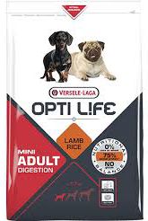 Versele-Laga Opti-life Pies Digestion Mini Jagniecina 7.5kg