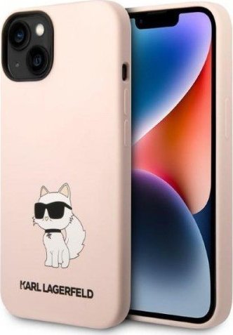 Karl Lagerfeld Etui KLHCP14MSNCHBCP Apple iPhone 14 Plus hardcase różowy/pink Silicone Choupette