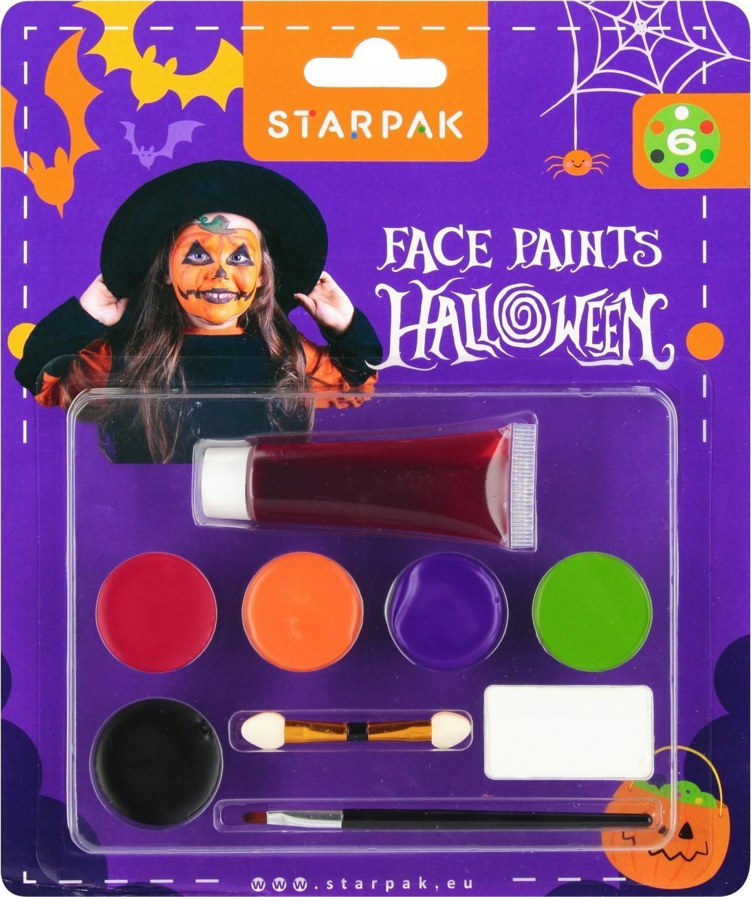 Starpak FARBY DO TWARZY 6KOL HALLOWEEN STK B/C 12/144