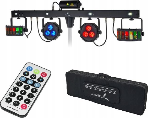 Pasek Laserowy 4w1 Eurolite KLS FX LED Laser Derby Stroboskop Punkty Nowy