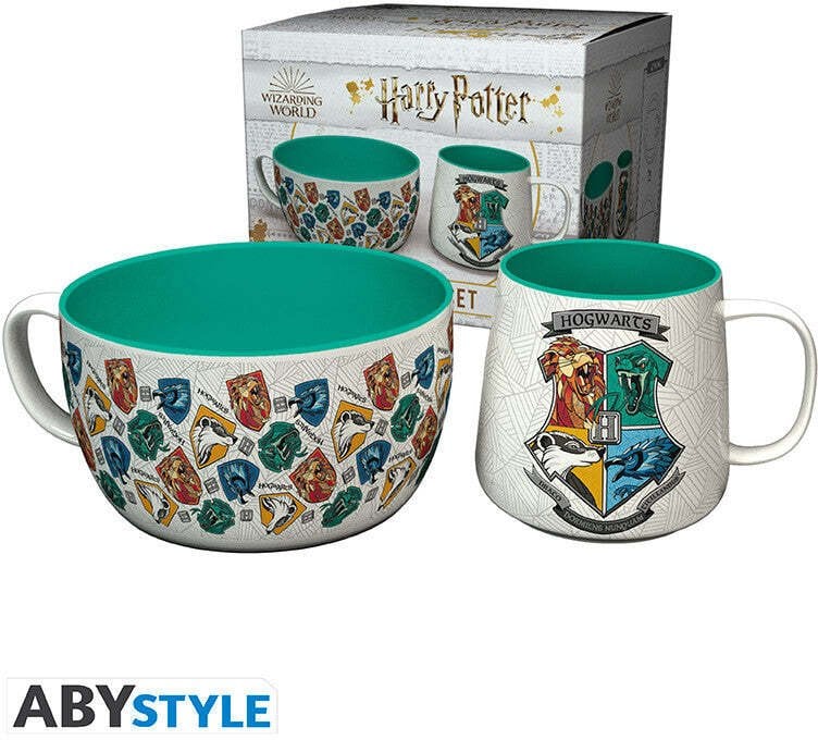 Domy Hogwartu Zestaw Śniadaniowy Miska + Kubek Harry Potter