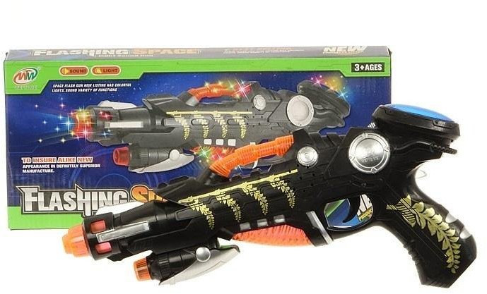 Pistolet na baterie światła 3D dźwięk EDUKAMP