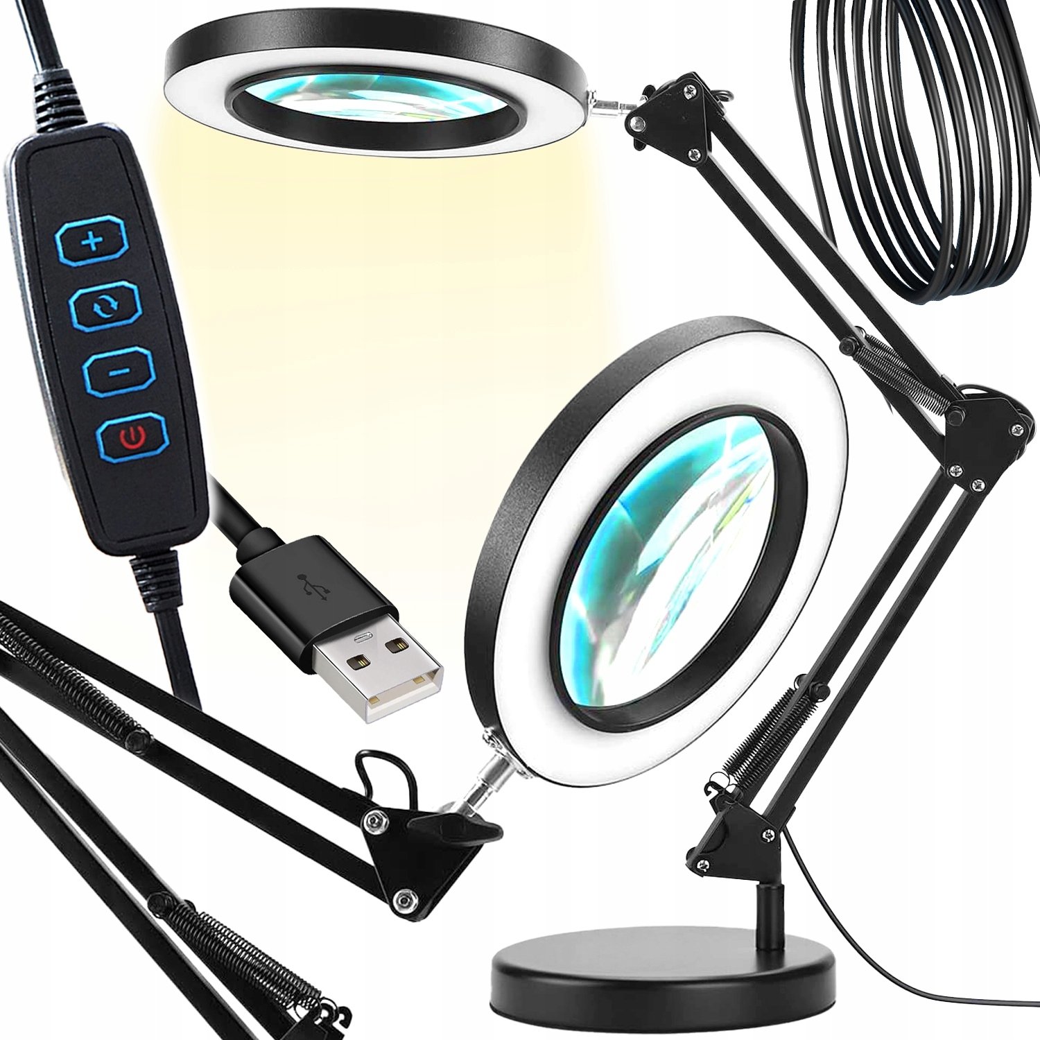 Renew Force Lupa PODŚWIETLANA MODELARSKA WARSZTATOWA 8 x