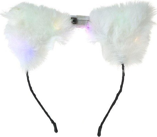 Opaska świecąca z uszami pluszowymi
