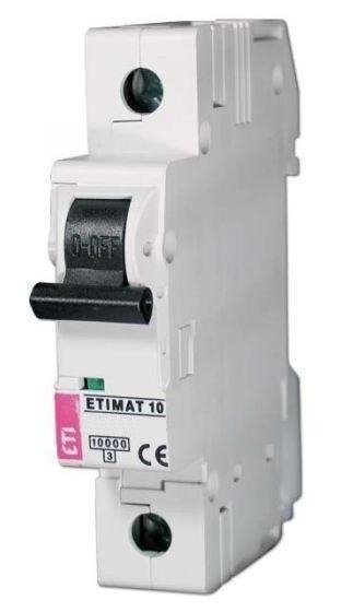 Eti-Polam Wyłącznik nadprądowy ETIMAT10 1P C 6A 10kA AC - 002131712