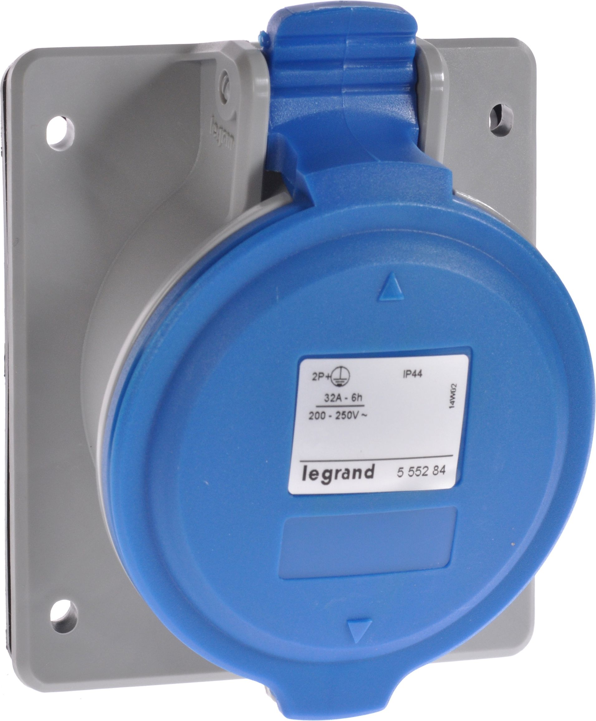 Legrand Gniazdo tablicowe 32A 3P 230V niebieskie IP44 P17 TEMPRA PRO (555284)