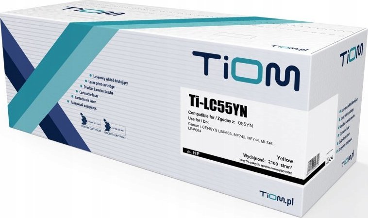 Toner Tiom Yellow Zamiennik 055YN (Ti-LC55YN)