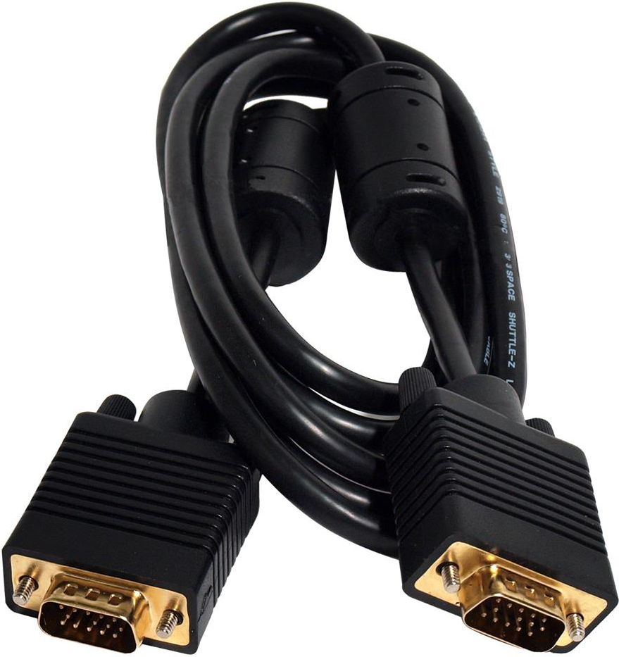 Kabel Art D-Sub (VGA) - D-Sub (VGA) 3m czarny (KABSVGA M/M 3M AL-OEM-2A)