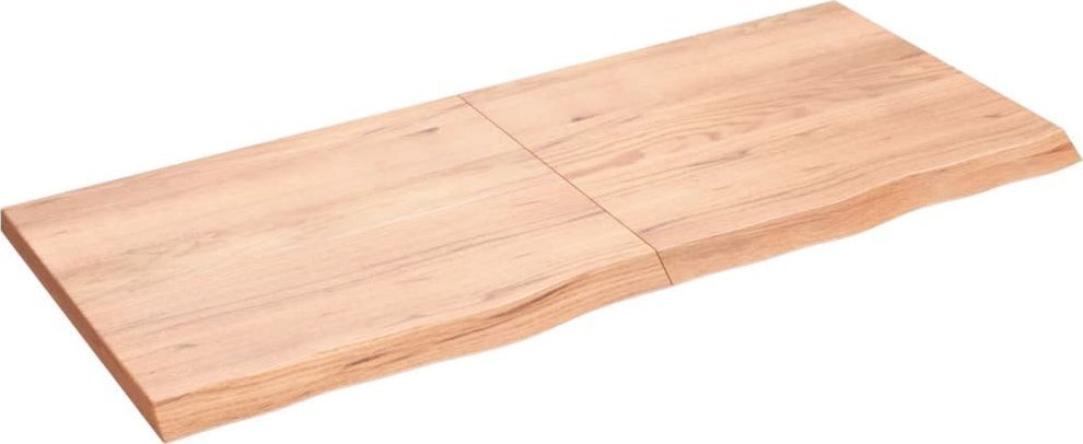 vidaXL Półka jasnobrązowa, 140x60x4 cm, lite drewno dębowe