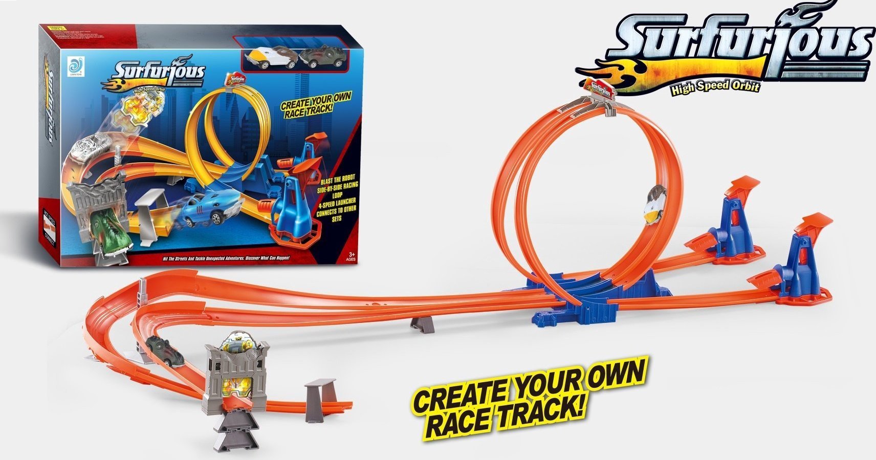 SPRING ROAD RACING TRACK SET 47X7X31