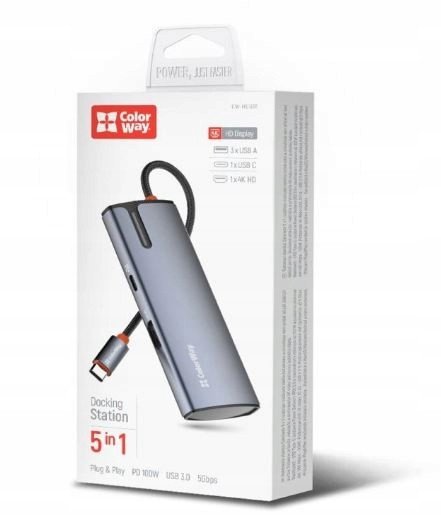 ColorWay 5-in-1 Docking Station | CW-HUB01