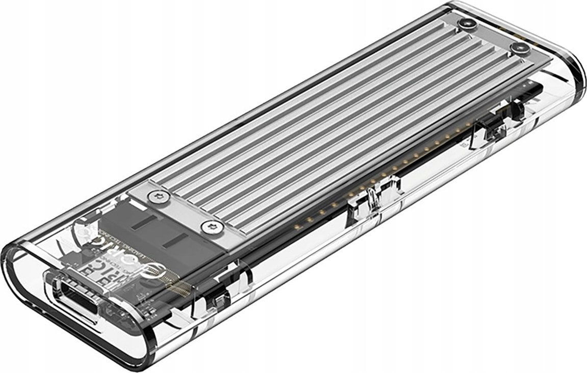 Kieszeń dyskowa M.2 NVME na USB-C 10Gbps - szara