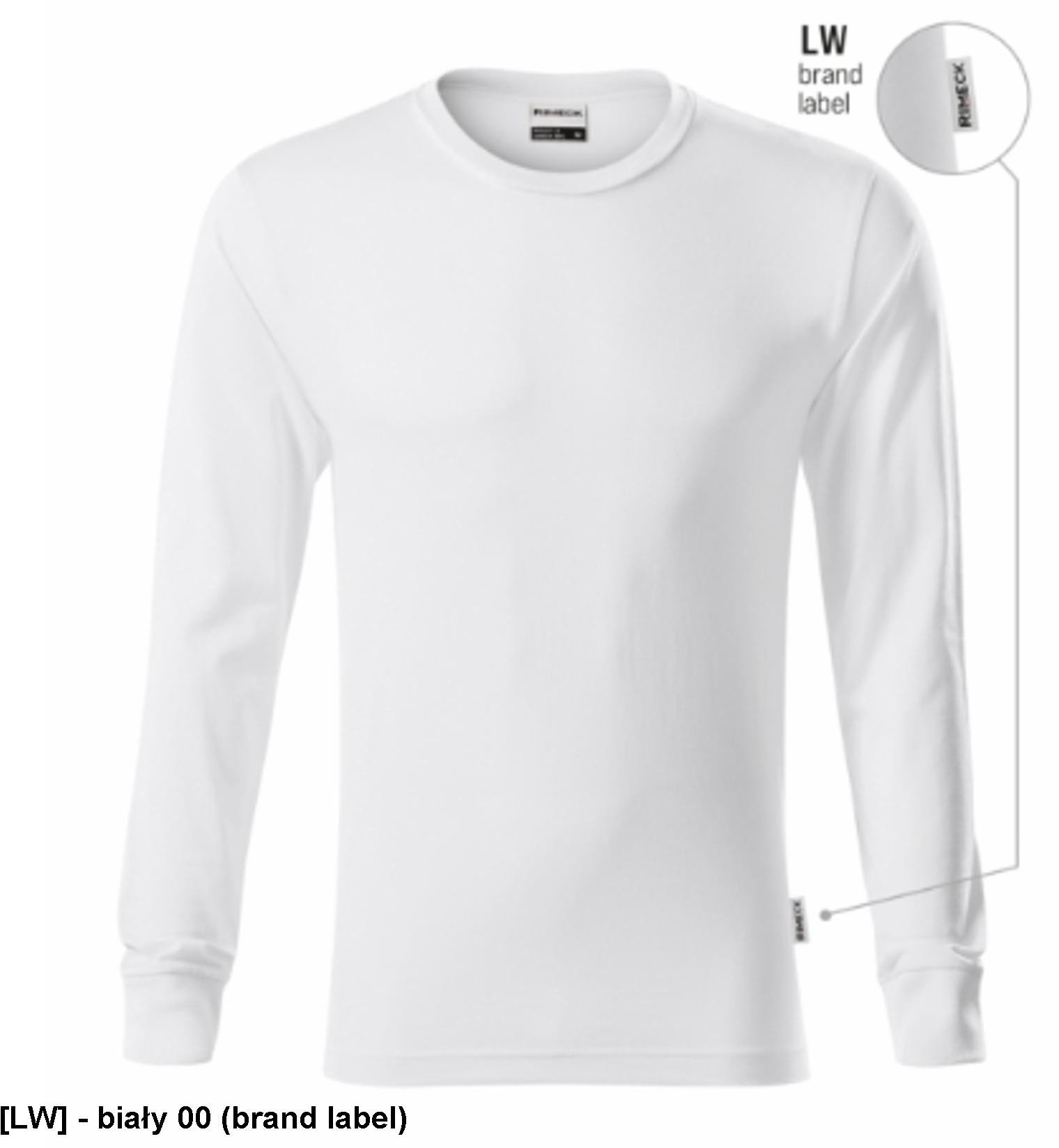 Resist LS R05 - ADLER - Koszulka unisex, 160 g/m2, 100% bawełna, - biały 00 (brand label) M