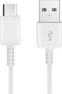 Kabel USB Partner Tele.com USB-A - USB-C 1 m Biały