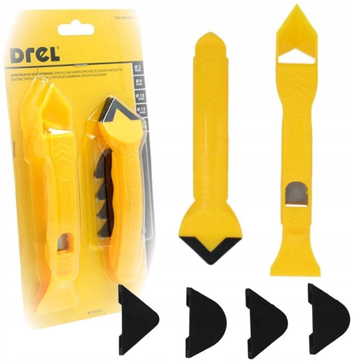 DREL ZESTAW NARZĘDZI DO FUG SILIKONOWYCH