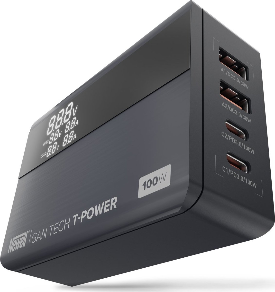 Ładowarka Newell Tech T-power 2x USB-A 2x USB-C 5 A (NL3569)