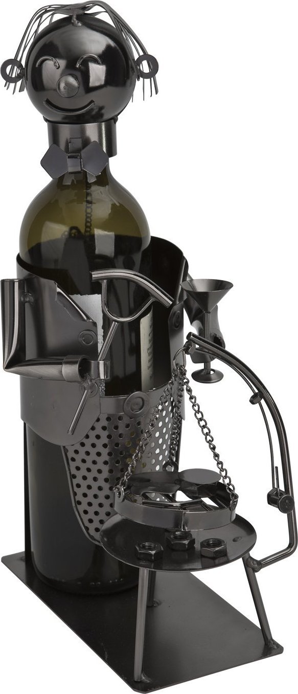 Hinz Stojak na wino Człowiek przy grillu W80