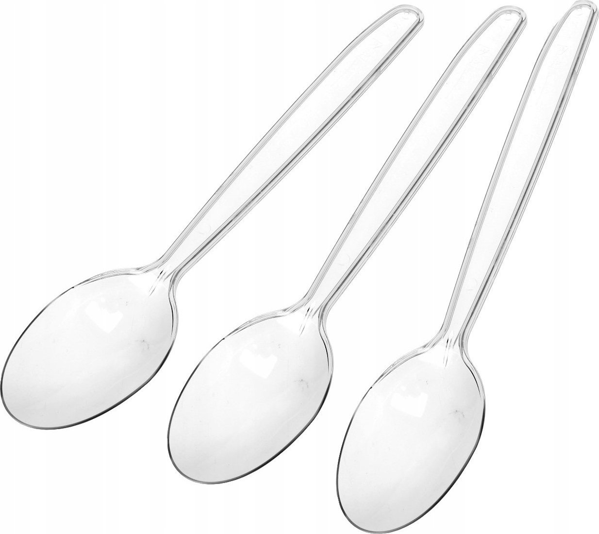 Kadax Łyżki Jednorazowe Do Zupy Plastikowe sztućce 6 szt