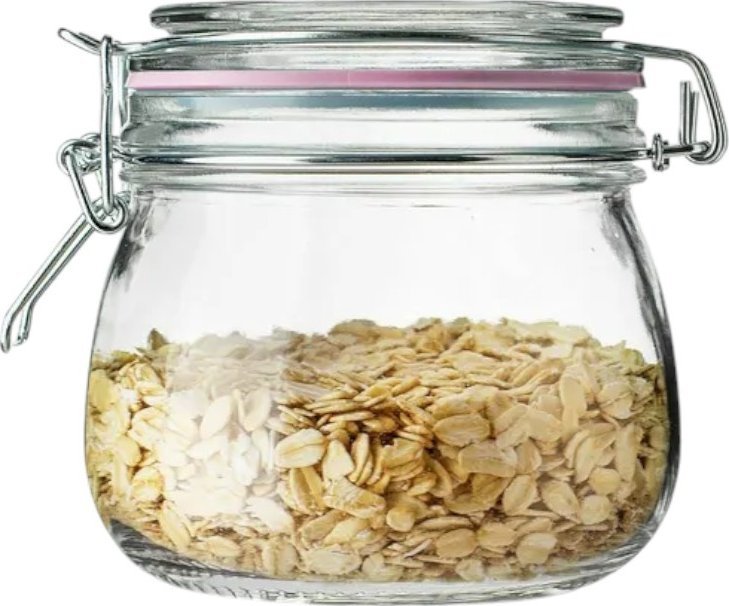 Tragar SŁOIK SZKLANY Z KLAMRĄ USZCZELKĄ 0,5L