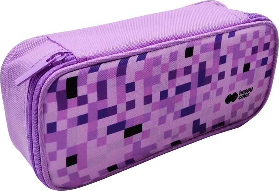 Piórnik GDD Piórnik saszetka Pixi violet prostokątny z zamkiem