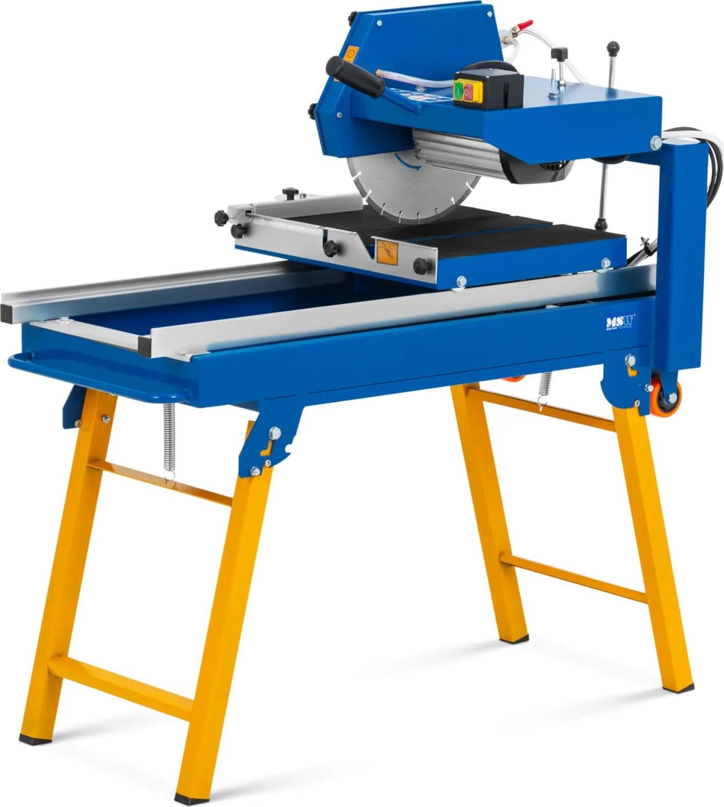 MSW Piła stołowa do kamienia chłodzona wodą z tarczą diamentową 350 mm 2500 W