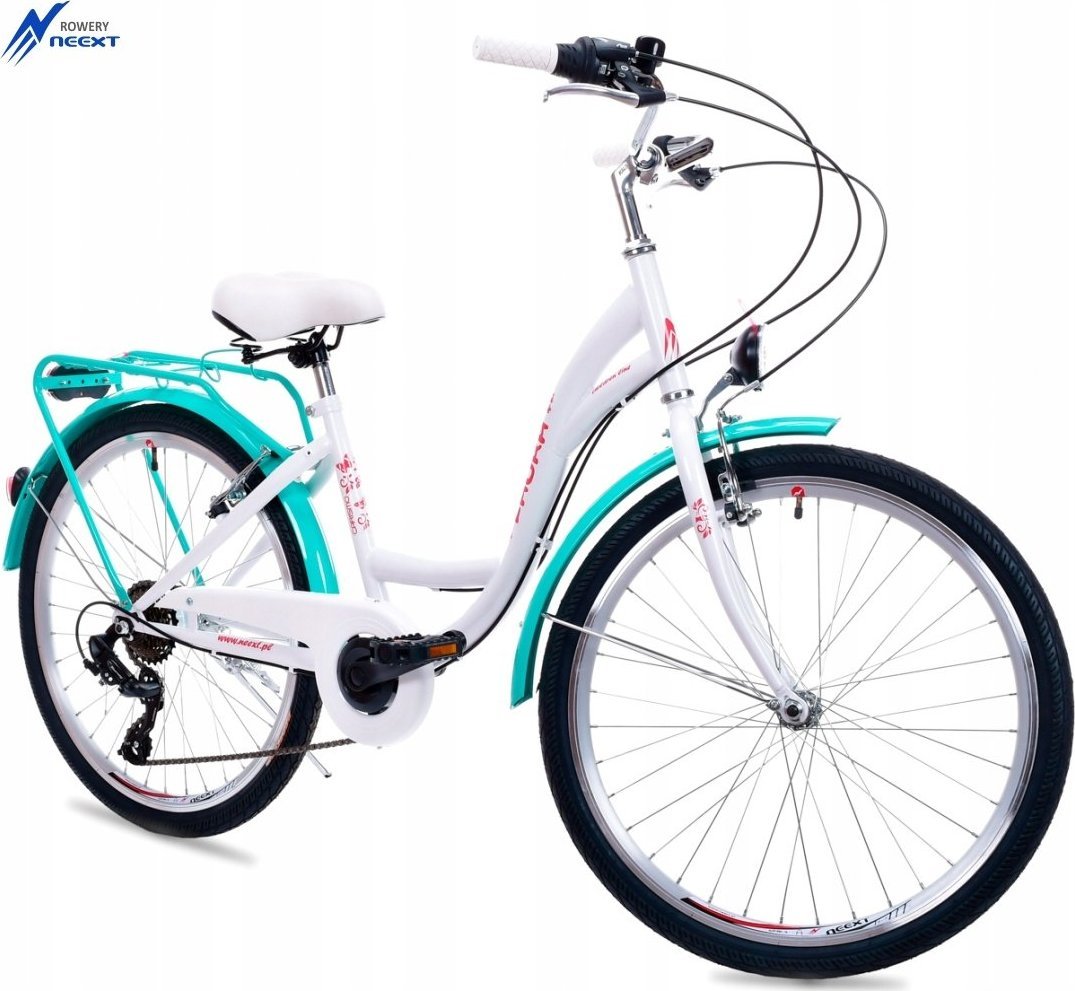 NEEXT Dziewczęcy Rower Miejski 24 LAURA 6 bieg SHIMANO