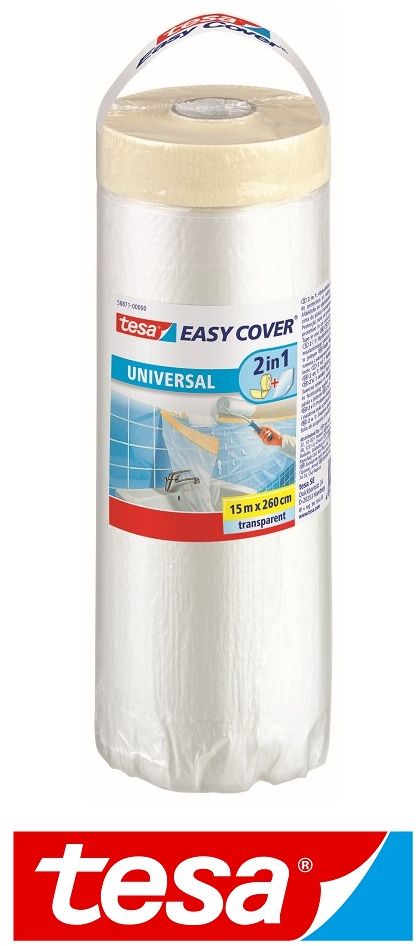 Folia malarska Tesa Folia maskująca z taśmą tesa® 2 DNI 15m x 260cm (H5887100)