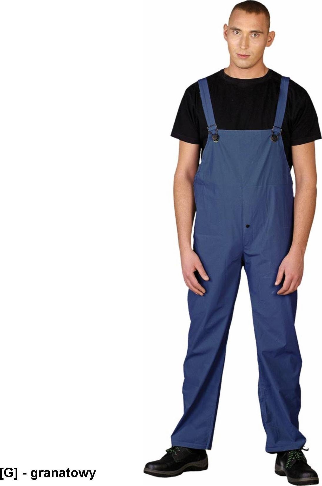 R.E.I.S. SPD Spodnie przeciwdeszczowe z PCV - zielony XL