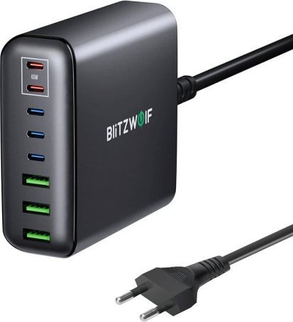 Ładowarka Blitzwolf Ładowarka sieciowa Blitzwolf BW-S26 250W (czarna)