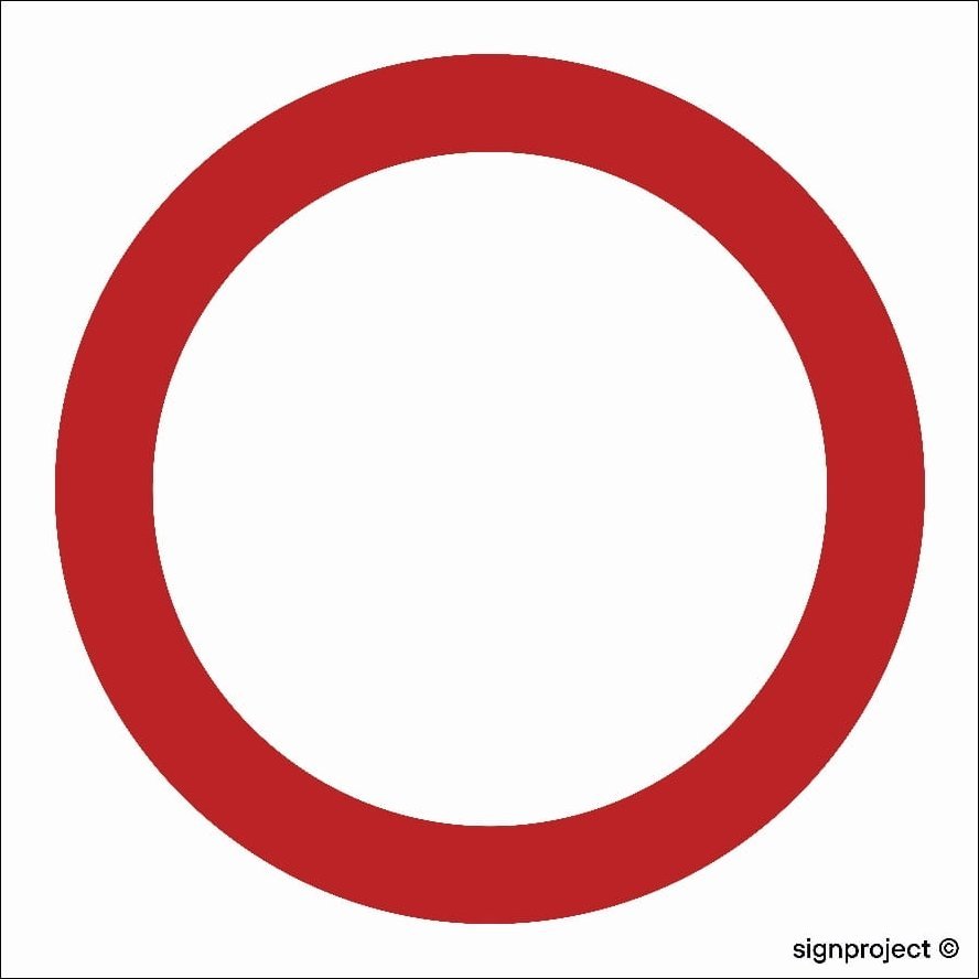 Mój dom Zakaz Ruchu W Obu Kierunkach Znak Drogowy 30X30 Pn Libres Polska Sp Sgp-Sa002_300X300_Pn 5904937491526