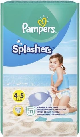 Pampers Splashers 4-5, 9-15 kg, 11 szt.