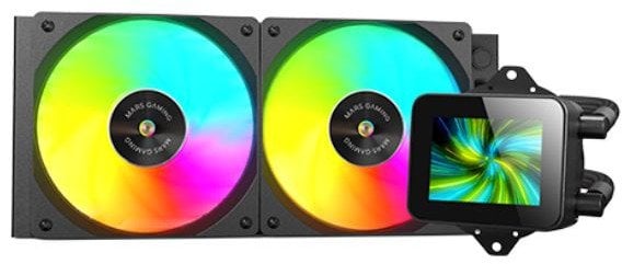 Mars Gaming MLVISION240 Liquid Cooling System with 360º LCD / TDP up to 500W