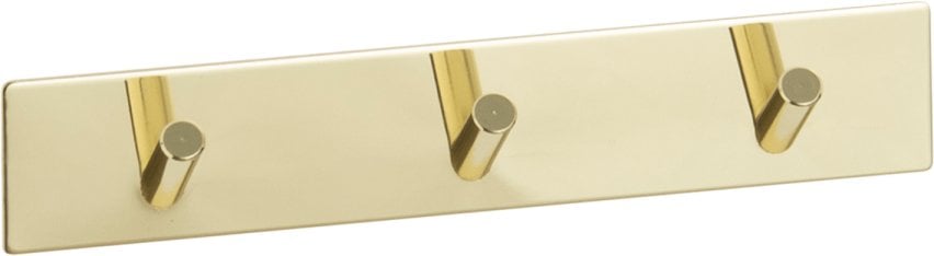 Home It Samoprzylepna wieszak z 3 hakami Mosiądz