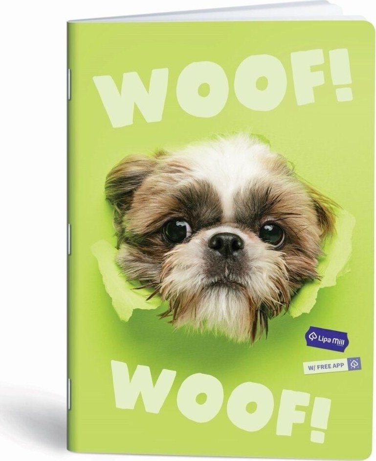 Zeszyt A5/32K kratka Woof mix (10szt) MAR MAR