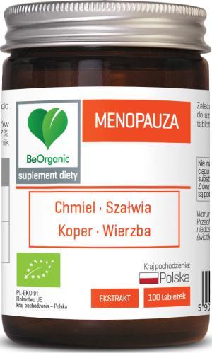 Be Organic TABLETKI NA MENOPAUZĘ BIO 100 szt. (450 mg) - BE ORGANIC