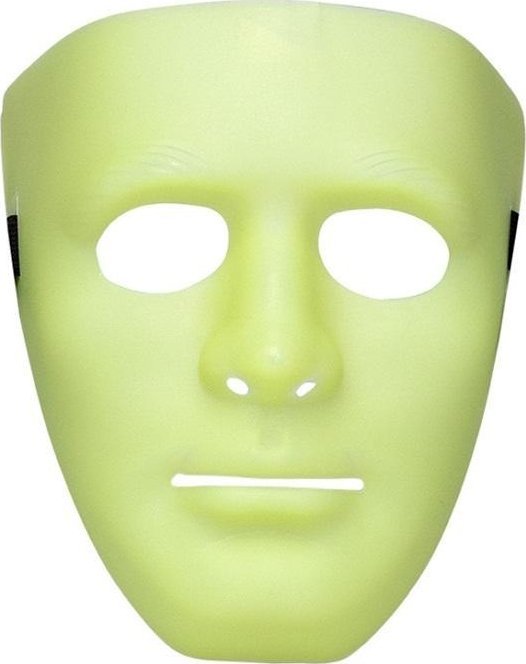 Maska mima świecąca w ciemności