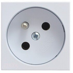 OSPEL45 Gniazdo pojedyncze z/u biały ciepły GK-1Z/46