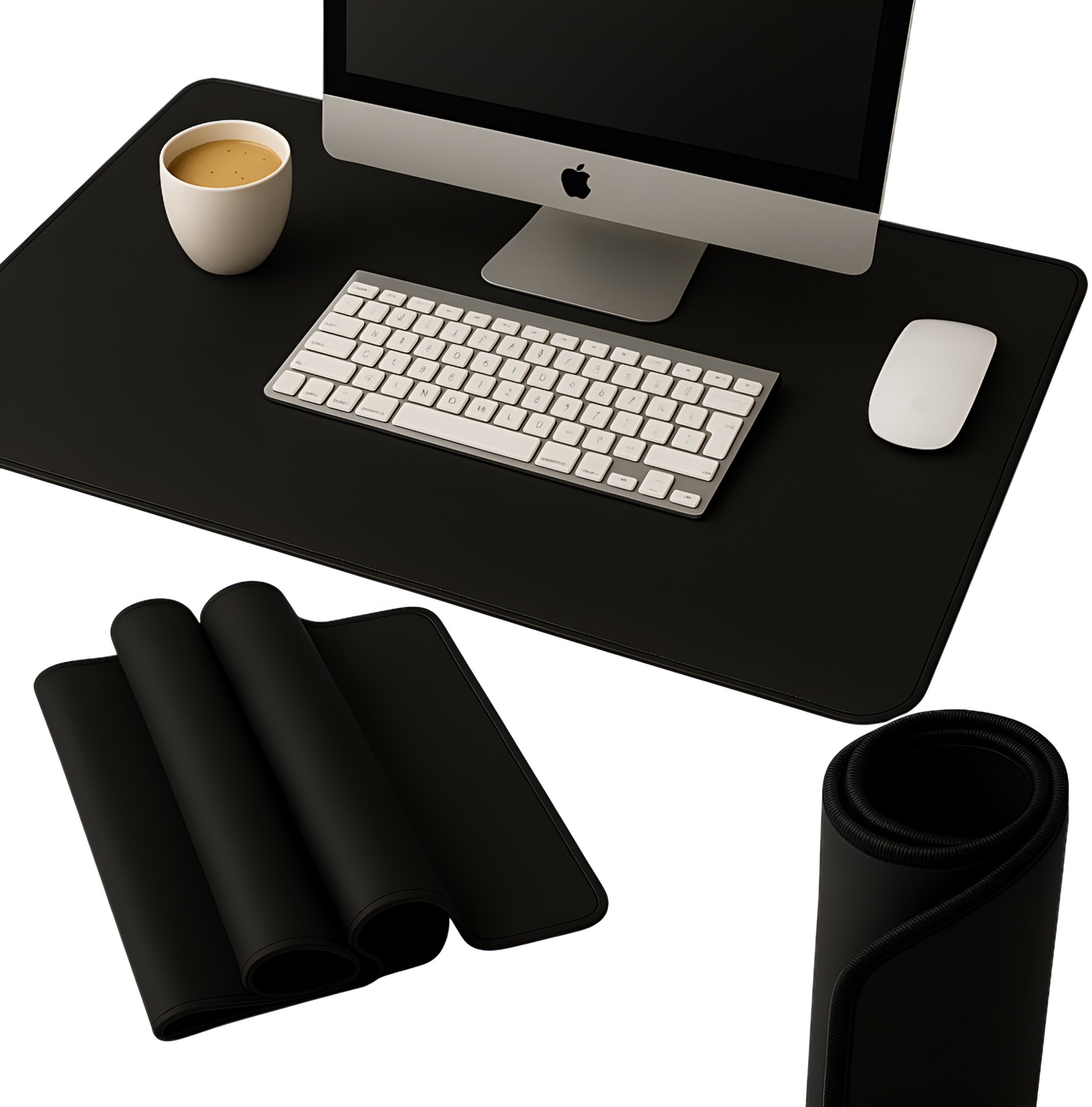 Podkładka Pod Myszkę Mysz Laptopa Na Biurko Gamingowa Czarna 100 cm x 50 cm