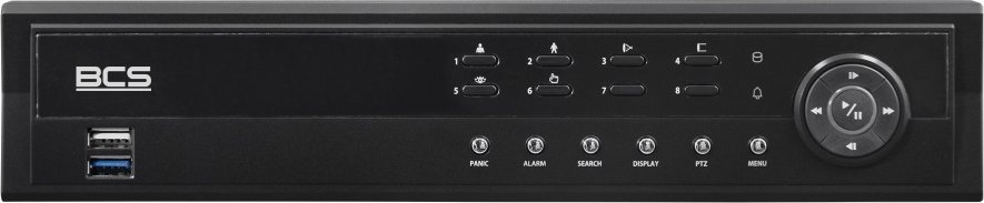 Rejestrator BCS Rejestrator IP 8-kanałowy BCS-U-NVR0802-A-4K-8P(6TB), 12Mpx BCS Ultra
