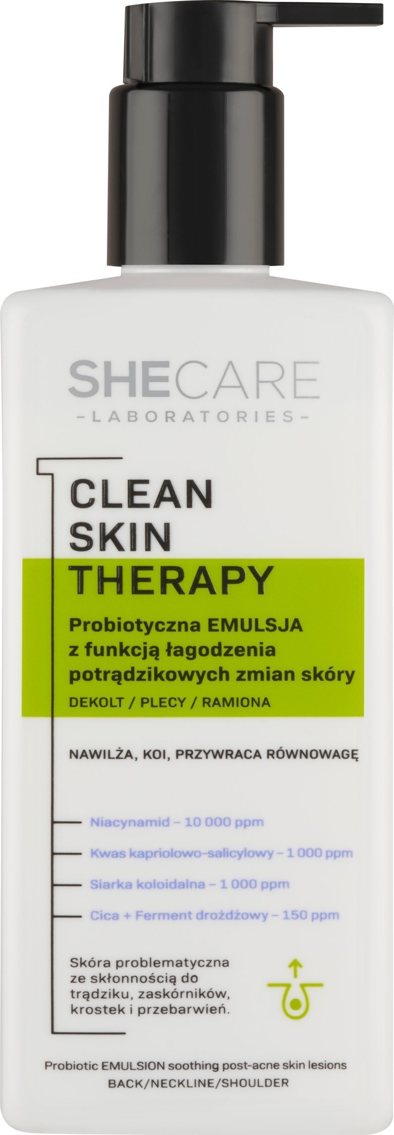 SHECARE_Prebiotyczna emulsja do ciała łagodząca 225ml