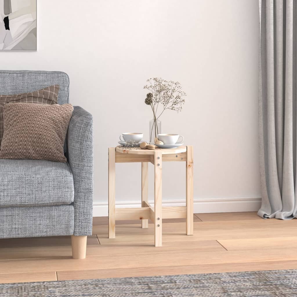 vidaXL Stolik kawowy, 42,5x45 cm, lite drewno sosnowe