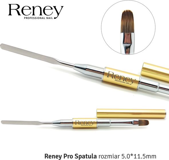 Reney Cosmetics Reney Pro Spatula AN06 Pędzelek Szpatułka do Acrylgel Polygel dwustronny uniwersalny