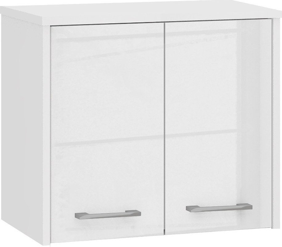 Elior Biała wisząca szafka łazienkowa w połysku - Zofix 4X